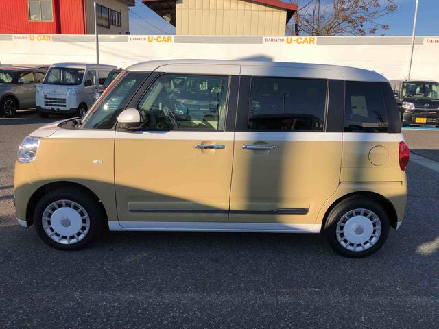 ムーヴキャンバス ストライプスＧ　２ＷＤ　走行距離１９８７６ｋｍ・ナビ　２ＷＤ　スマートアシスト　オートエアコン　ステアリングスイッチ　パノラマモニター　ナビ　フルホイールキャップ　ホッとカップホルダー（5枚目）