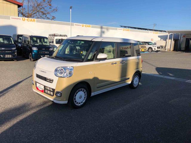 ムーヴキャンバス ストライプスＧ　２ＷＤ　走行距離１９８７６ｋｍ・ナビ　２ＷＤ　スマートアシスト　オートエアコン　ステアリングスイッチ　パノラマモニター　ナビ　フルホイールキャップ　ホッとカップホルダー（7枚目）