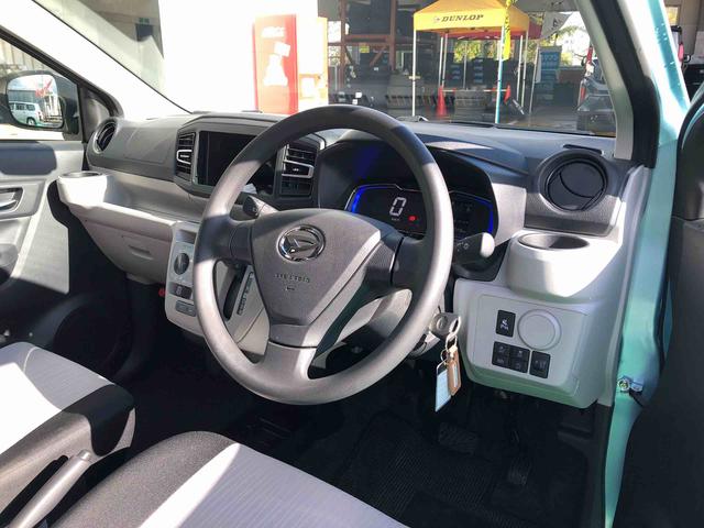 ミライース X SAIII 4WD スマートアシスト 14インチフルホイールキャップ キーレスエントリー コーナーセンサー 自発光式デジタルメーター スモークドガラス LEDヘッドランプ(46枚目)