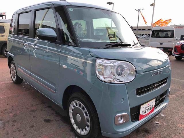 ムーヴキャンバス セオリーＧ　４ＷＤ　走行距離３４１７ｋｍ　４ＷＤ　スマートアシスト　フルホイールキャップ　オートエアコン　電動パーキングブレーキ　キーフリーシステム　スライドドア（6枚目）