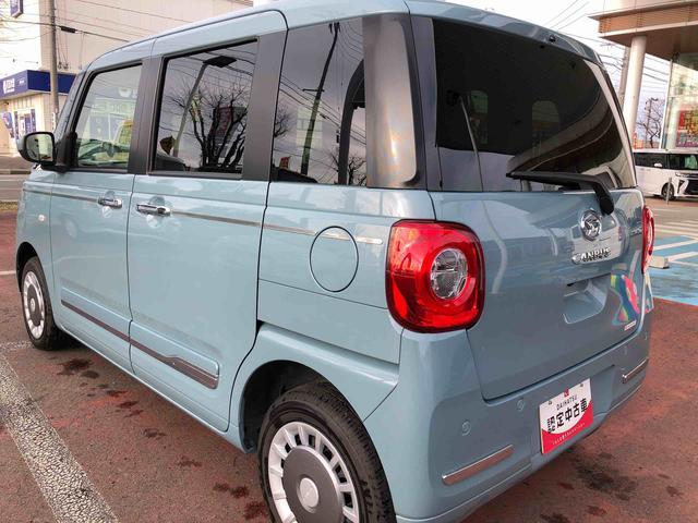 ムーヴキャンバス セオリーＧ　４ＷＤ　走行距離３４１７ｋｍ　４ＷＤ　スマートアシスト　フルホイールキャップ　オートエアコン　電動パーキングブレーキ　キーフリーシステム　スライドドア（9枚目）