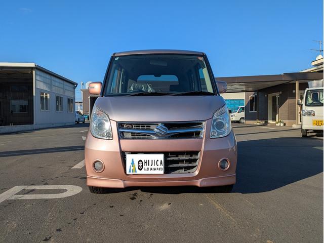 パレット Ｔ　４ＷＤ　スマートキー　両側パワースライド　運転席シートヒーター　リアスポイラー　社外ＣＤ　純正アルミホイール（2枚目）