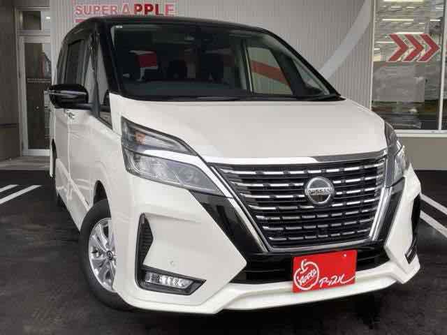 セレナ ハイウェイスターV ドライブレコーダー ETC 全周囲カメラ TV パークアシスト 両側電動スライドドア アイドリングストップ 電動格納ミラー 後席モニター 3列シート AT アルミホイール(13枚目)