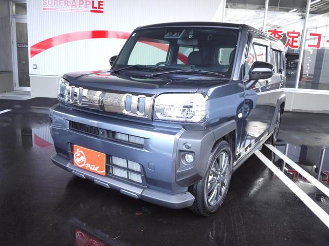 タフト Ｇ　ダーククロムベンチャー　誤発進抑制機能　オートクルーズ　フルタイム４ＷＤ　車線逸脱警報　横滑り防止　スカイルーフ　衝突安全ボディ　アイドリングストップ車　シートＨ　ルーフレール　インテリキー　エアバック　盗難防止装置　ＡＢＳ（2枚目）