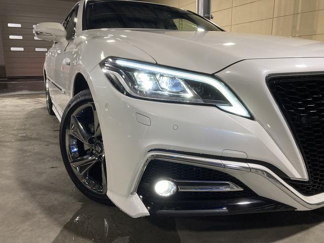 クラウンハイブリッド RSアドバンス Four 4WD ドライブレコーダー ETC クリアランスソナー レーンアシスト オートクルーズコントロール パークアシスト 衝突被害軽減システム 全周囲カメラ ナビ TV アルミホイール(23枚目)