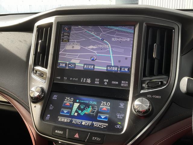クラウンハイブリッド アスリートS Four ブラックスタイル 4WD ETC オートクルーズコントロール バックカメラ ナビ TV アルミホイール HID サンルーフ CVT シートヒーター シートエアコン スマートキー 盗難防止システム パワーシート USB(3枚目)