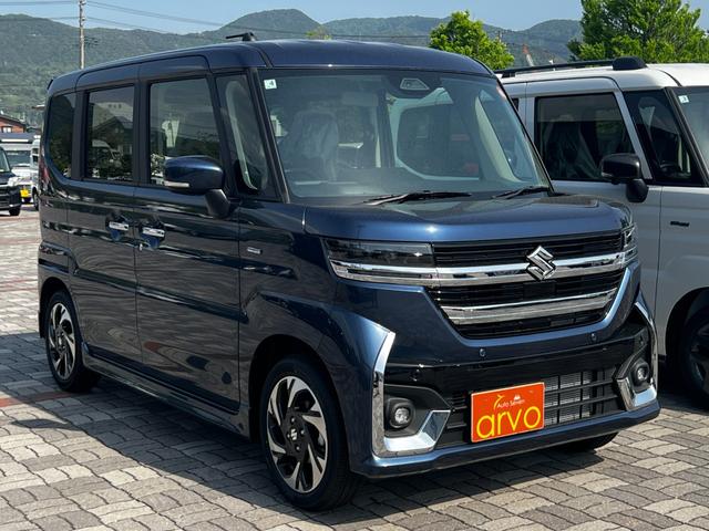 スペーシアカスタム ハイブリッドＸＳ　４ＷＤ　両側パワースライドドア　ＬＥＤヘッドライト　障害物センサー　レーンキープアシスト　クルーズコントロール　スマートキー　プッシュスタート（3枚目）