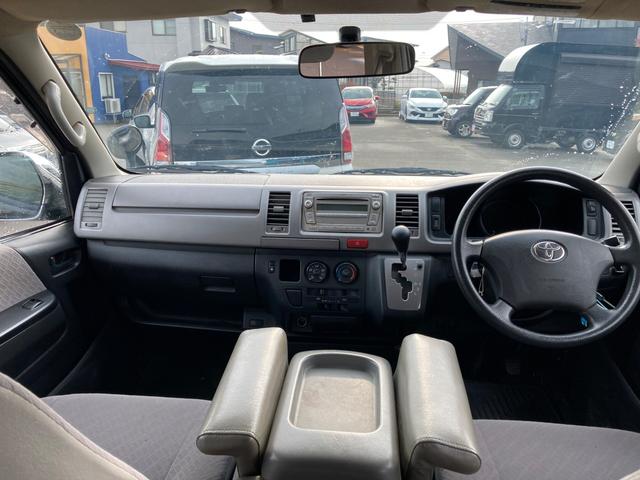 ハイエースバン ロングスーパーGL 4WD 両側スライドドア キーレスエントリー 盗難防止システム 運転席エアバック ABS フルフラット(12枚目)