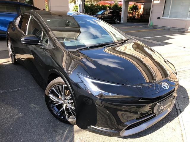 プリウス Z デジタルインナーミラー 12.3DAプラス ナビTV パノラミックビューM セーフティセンス パワーバックドア 前後方ドラレコ ワイヤレス充電 黒レザーシート スペアタイヤ グー鑑定 グー故障診断(2枚目)