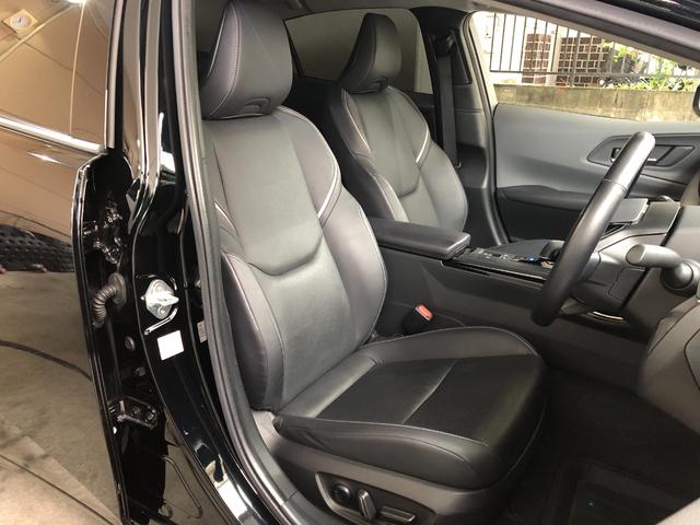 プリウス Z デジタルインナーミラー 12.3DAプラス ナビTV パノラミックビューM セーフティセンス パワーバックドア 前後方ドラレコ ワイヤレス充電 黒レザーシート スペアタイヤ グー鑑定 グー故障診断(17枚目)