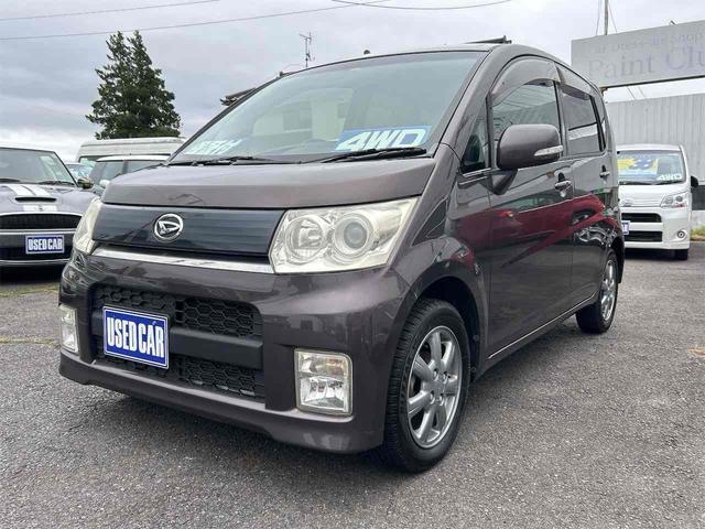ムーヴ カスタム　Ｘ　４ＷＤ　ＨＩＤ　スマートキー　電動格納ミラー　ベンチシート　ＣＶＴ　盗難防止システム　ＡＢＳ　ＣＤ　ＭＤ　ミュージックプレイヤー接続可　アルミホイール　衝突安全ボディ　エアコン　パワーステアリング（12枚目）