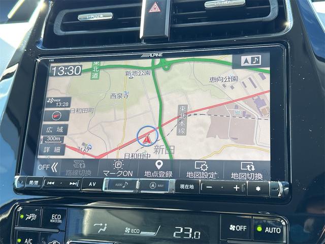 プリウス S 4WD ETC バックカメラ ナビ アルミホイール オートライト LEDヘッドランプ CVT スマートキー 電動格納ミラー 盗難防止システム 衝突安全ボディ ABS ESC エアコン(3枚目)