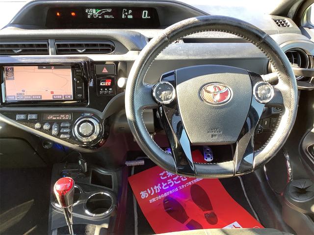 アクア G G’s 純正フルセグナビ ローダウン ETC バックカメラ 衝突被害軽減システム オートクルーズコントロール レーンアシスト オートマチックハイビーム オートライト LEDヘッドランプ ハーフレザーシート(3枚目)