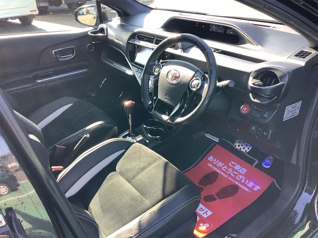 アクア G G’s 純正フルセグナビ ローダウン ETC バックカメラ 衝突被害軽減システム オートクルーズコントロール レーンアシスト オートマチックハイビーム オートライト LEDヘッドランプ ハーフレザーシート(39枚目)