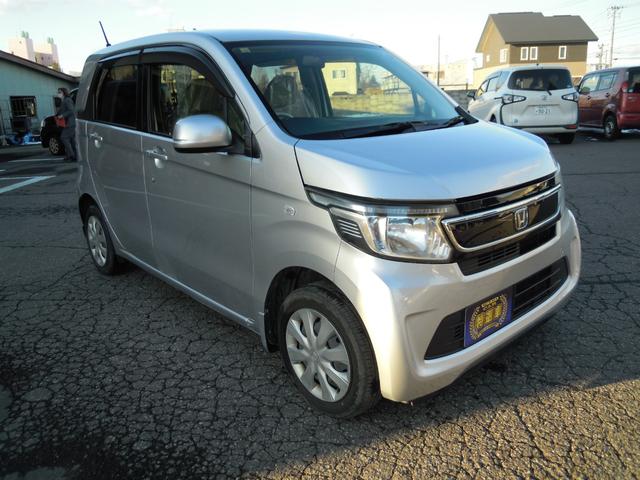 N-WGN G 電動格納ドアミラー スマートキー スペアキー有り プッシュスターター CDオーディオ CVT ABS ベンチシート 中古スタッドレスホイール付き有り(6枚目)