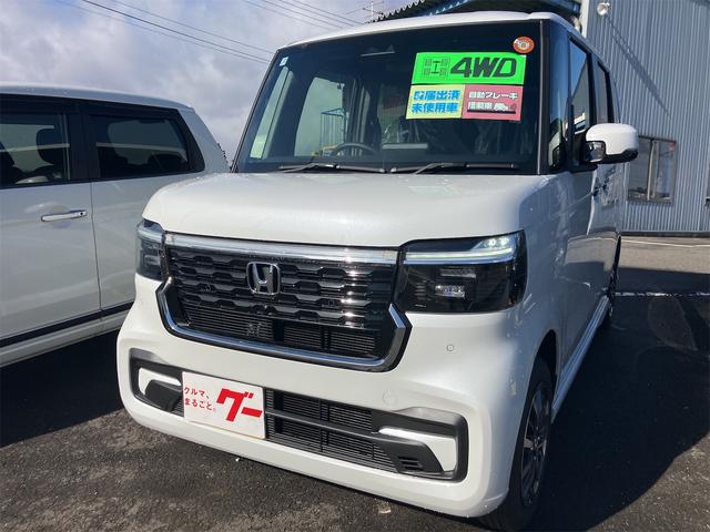 Ｎ－ＢＯＸカスタム ベースグレード　４ＷＤ　届け出済み未使用車　両側スライド・片側電動　クリアランスソナー　オートクルーズコントロール　レーンアシスト　衝突被害軽減システム　ＬＥＤヘッドランプ　スマートキー　アイドリングストップ（12枚目）