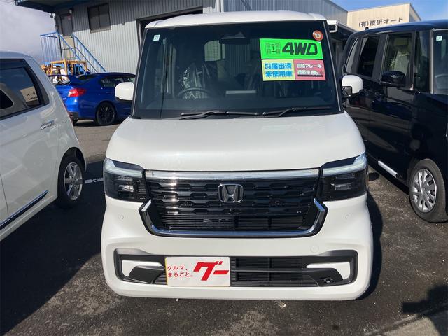 Ｎ－ＢＯＸカスタム ベースグレード　４ＷＤ　届け出済み未使用車　両側スライド・片側電動　クリアランスソナー　オートクルーズコントロール　レーンアシスト　衝突被害軽減システム　ＬＥＤヘッドランプ　スマートキー　アイドリングストップ（13枚目）