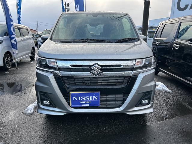 ワゴンＲカスタムＺ ＨＹＢＲＩＤ　ＺＸ　４ＷＤ　シートヒーター　オートライト　衝突被害軽減システム　アイドリングストップ　横滑り防止機能　クルーズコントロール　オートエアコン　プッシュスタート　スマートキー　純正アルミホイール　盗難防止システム（44枚目）