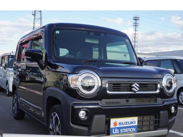ハスラー ＨＹＢＲＩＤ　Ｘターボ　２ＷＤ　純正ナビ・全方位カメラ付き　ターボ車　　衝突被害軽減ブレーキシステム　　前後誤発進抑制機能　　後退時ブレーキサポート　　後方障害物感知センサー　　車線逸脱警報・抑制機能　　ＬＥＤヘッドライト　　純正ナビ・全方位モニターカメラ付き（3枚目）