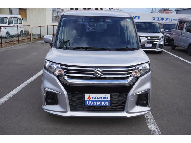 ソリオ Ｇ　２型　２ＷＤ　ＣＶＴ　衝突被害軽減ブレーキシステム　後退時ブレーキサポート　車線逸脱警報機能　先行車お知らせ機能　オートライトシステム　前後誤発進抑制機能（5枚目）
