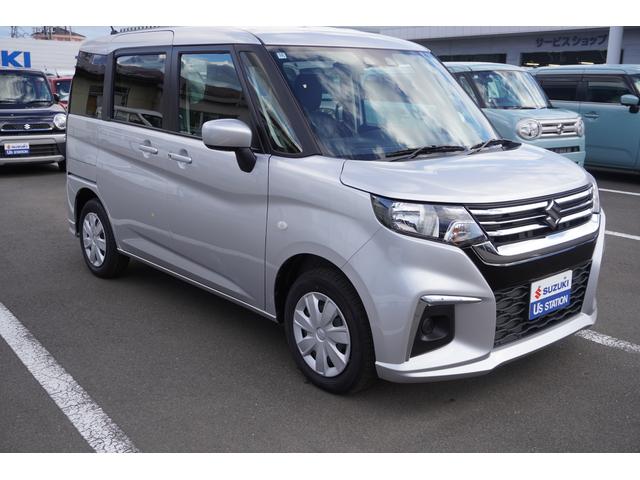 ソリオ Ｇ　２型　２ＷＤ　ＣＶＴ　衝突被害軽減ブレーキシステム　後退時ブレーキサポート　車線逸脱警報機能　先行車お知らせ機能　オートライトシステム　前後誤発進抑制機能（6枚目）