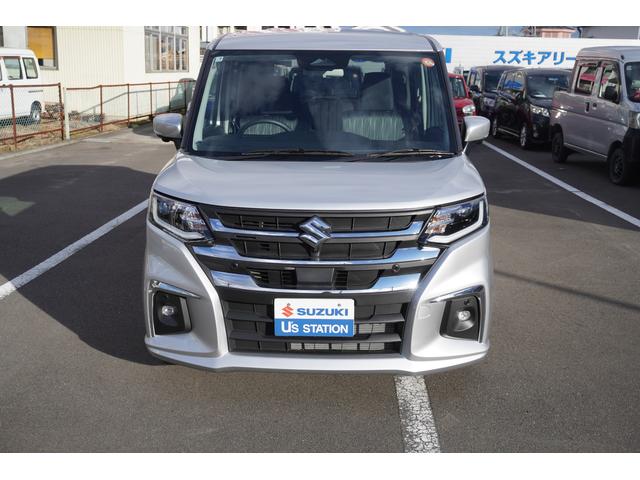 ソリオ ＨＹＢＲＩＤ　ＭＺ　３型　４ＷＤ　ＣＶＴ　全方位カメラ付ナビ　スズキコネクト対応　衝突被害軽減ブレーキシステム　先行車お知らせ機能　低速時ブレーキサポート　前後誤発進抑制機能　車線逸脱警報機能（5枚目）