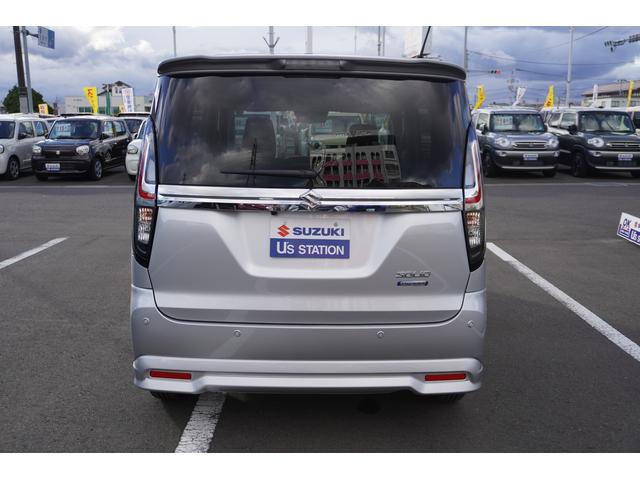 ソリオ ＨＹＢＲＩＤ　ＭＺ　３型　４ＷＤ　ＣＶＴ　全方位カメラ付ナビ　スズキコネクト対応　衝突被害軽減ブレーキシステム　先行車お知らせ機能　低速時ブレーキサポート　前後誤発進抑制機能　車線逸脱警報機能（9枚目）