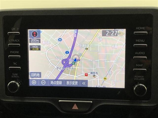 【７インチディスプレイオーディオ】各種オーディオ機能とスマホ連携機能を搭載。ナビキットを装着しているので、車載ナビとしても使用可能です。機能の詳細につきましては、店舗スタッフまでお尋ねください。