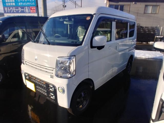 エブリイ PC 4WD 1インチリフトアップ 社外ディスプレイオーディオ 6スピーカーシステム 社外チューンナップウーハー 社外ホイール エンジンスターター ETC 社外スキッドガード 当社デモカー(2枚目)