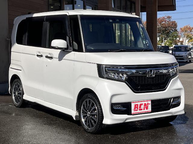 N-BOXカスタム G・Lホンダセンシング 純正ナビ_前席シートヒーター_バックカメラ_前後ドライブレコーダー_純正エンジンスターター_電動スライドドア_クルーズコントロール_ETC_LEDヘッドライト_スペアキー有_禁煙車(2枚目)