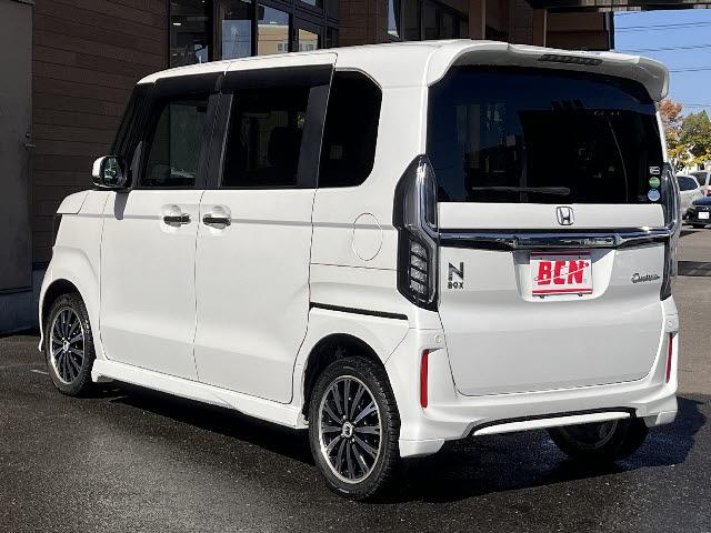 N-BOXカスタム G・Lホンダセンシング 純正ナビ_前席シートヒーター_バックカメラ_前後ドライブレコーダー_純正エンジンスターター_電動スライドドア_クルーズコントロール_ETC_LEDヘッドライト_スペアキー有_禁煙車(6枚目)