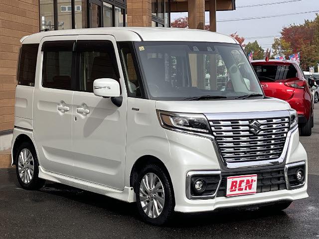 スペーシアカスタム ハイブリッドGS 社外ナビ_全方位カメラ_電動スライドドア_デュアルセンサーブレーキサポート_シートヒーター_クルーズコントロール_純正14インチアルミ_LEDヘッドライト_禁煙車(2枚目)