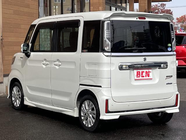 スペーシアカスタム ハイブリッドGS 社外ナビ_全方位カメラ_電動スライドドア_デュアルセンサーブレーキサポート_シートヒーター_クルーズコントロール_純正14インチアルミ_LEDヘッドライト_禁煙車(6枚目)