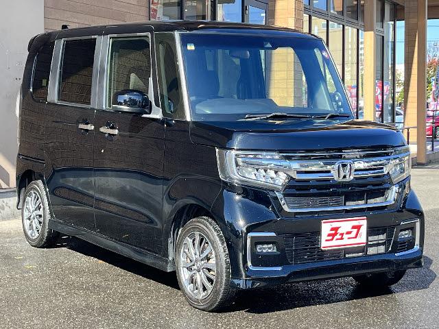 N-BOXカスタム L 純正ナビ_両側電動パワースライドドア_前席シートヒーター_ホンダセンシング_フルセグTV_レーダークルーズコントロール_LEDヘッドライト_純正14インチアルミ_Bluetooth音楽_禁煙車(2枚目)