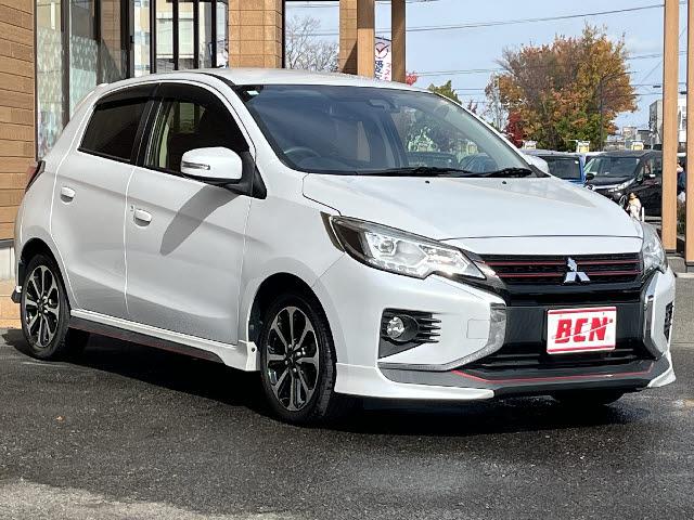 ミラージュ G ワンオーナー_スポーティエアロパッケージ_純正ナビ_バックカメラ_前後ドライブレコーダー_フルセグTV_クルーズコントロール_テールゲートガーニッシュ_リアバンパーガード_純正15インチAW_禁煙車(2枚目)