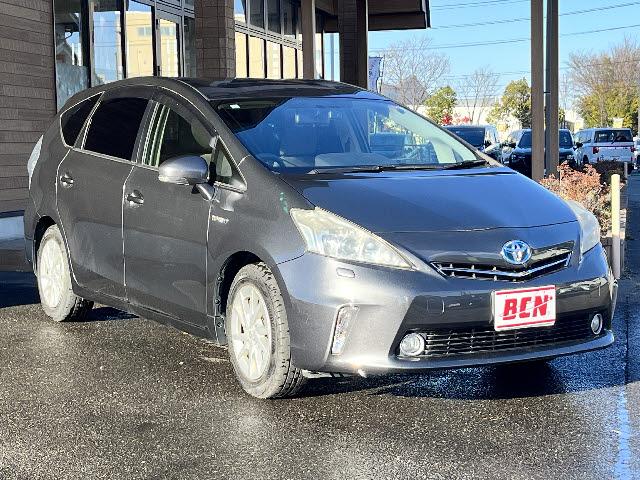 プリウスアルファ Ｓ　社外ナビ＿バックカメラ＿前後ドライブレコーダー＿フルセグＴＶ＿ＥＴＣ＿Ｂｌｕｅｔｏｏｔｈ音楽＿ＨＩＤヘッドライト＿純正１６インチアルミ＿スマートキー＿プッシュスタート＿禁煙車（2枚目）