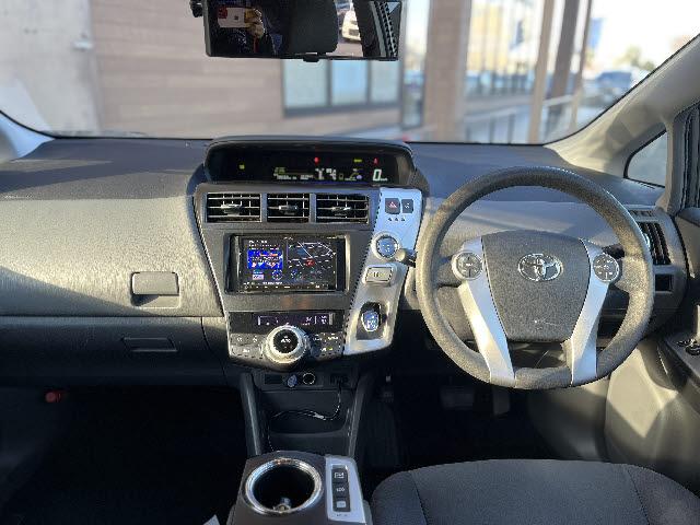 プリウスアルファ Ｓ　社外ナビ＿バックカメラ＿前後ドライブレコーダー＿フルセグＴＶ＿ＥＴＣ＿Ｂｌｕｅｔｏｏｔｈ音楽＿ＨＩＤヘッドライト＿純正１６インチアルミ＿スマートキー＿プッシュスタート＿禁煙車（3枚目）