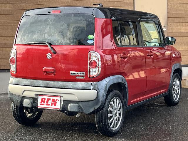 ハスラー Ｇ　４ＷＤ　社外メモリーナビ　シートヒーター　フルセグＴＶ　Ｂｌｕｅｔｏｏｔｈオーディオ　レーダーブレーキサポート　プッシュスタート　ＤＶＤ再生　　純正フロアマット　サイドバイザー　キーフリースペア有（5枚目）