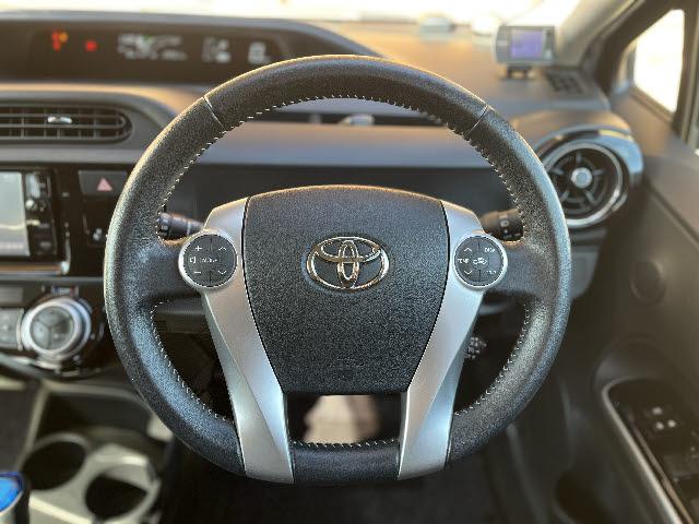 アクア Ｇブラックソフトレザーセレクション　純正フルエアロ＿中期型＿純正ナビ＿バックカメラ＿フルセグＴＶ＿トヨタセーフティセンス＿クルーズコントロール＿ＥＴＣ＿ドライブレコーダー＿ＬＥＤヘッドライト＿Ｂｌｕｅｔｏｏｔｈ音楽＿純正アルミ＿禁煙車（15枚目）