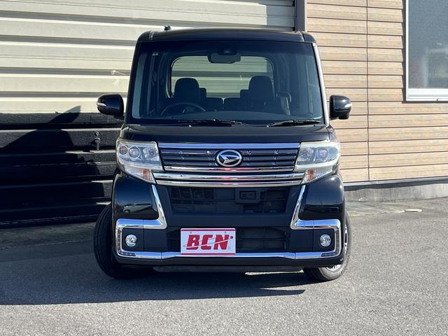 タント カスタムＸ　トップエディションＳＡＩＩ　スマートアシストＩＩ　パワースライドドア　社外メモリーナビ　フルセグＴＶ　バックカメラ　純正アルミホイール　ＬＥＤヘッドライト　アイドリングストップ　ステアリングスイッチ　オートライト（3枚目）