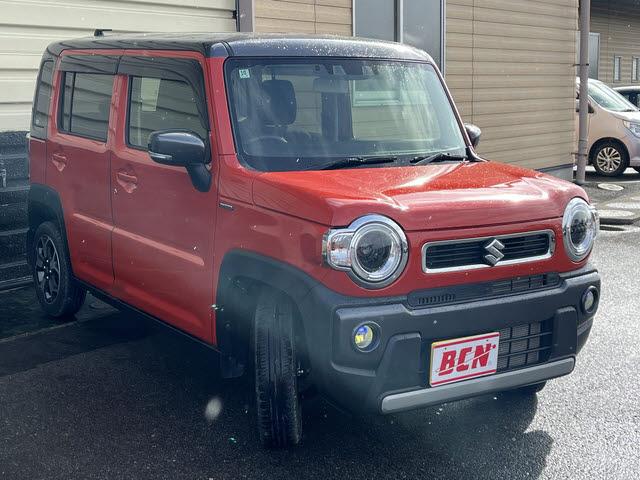 ハスラー ハイブリッドＸ　レーダーブレーキ　社外メモリーナビ　フルセグＴＶ　バックカメラ　アイドリングストップ　Ｂｌｕｅｔｏｏｔｈ　純正アルミホイール　ＨＩＤヘッドライト　オートライト　横滑り防止　ステアリングスイッチ（2枚目）