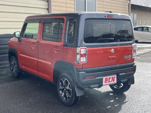 ハスラー ハイブリッドＸ　レーダーブレーキ　社外メモリーナビ　フルセグＴＶ　バックカメラ　アイドリングストップ　Ｂｌｕｅｔｏｏｔｈ　純正アルミホイール　ＨＩＤヘッドライト　オートライト　横滑り防止　ステアリングスイッチ（7枚目）