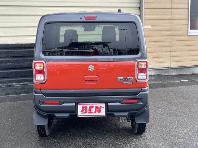 ハスラー ハイブリッドＸ　レーダーブレーキ　社外メモリーナビ　フルセグＴＶ　バックカメラ　アイドリングストップ　Ｂｌｕｅｔｏｏｔｈ　純正アルミホイール　ＨＩＤヘッドライト　オートライト　横滑り防止　ステアリングスイッチ（8枚目）