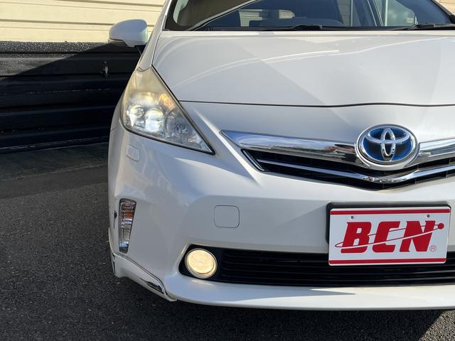 プリウスアルファ Sツーリングセレクション 純正メモリーナビ フルセグTV バックカメラ Bluetooth ETC 純正アルミホイール ステアリングスイッチ ヘッドライトウォッシャー LEDヘッドライト(40枚目)