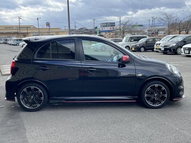 マーチ ニスモ　Ｓ　社外メモリーナビ　フルセグＴＶ　Ｂｌｕｅｔｏｏｔｈ　純正アルミホイール　横滑り防止　横滑り防止　キーフリー（6枚目）