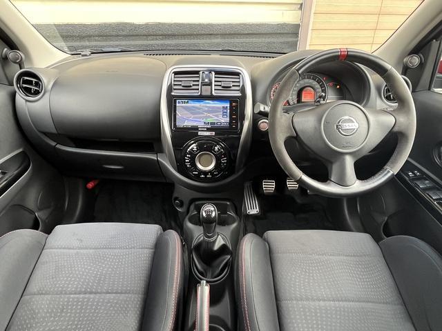 マーチ ニスモ　Ｓ　社外メモリーナビ　フルセグＴＶ　Ｂｌｕｅｔｏｏｔｈ　純正アルミホイール　横滑り防止　横滑り防止　キーフリー（17枚目）