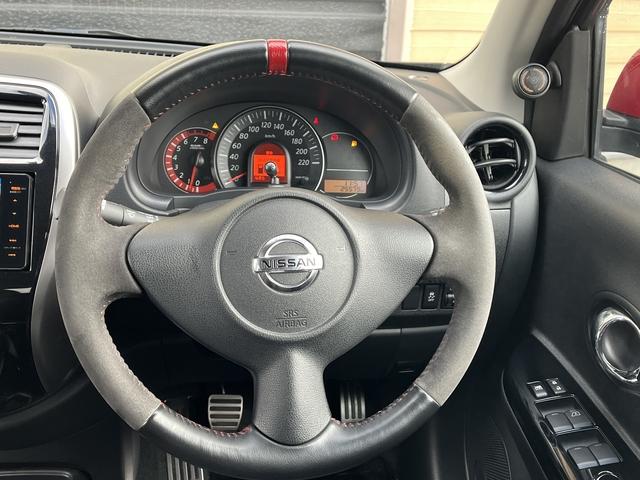 マーチ ニスモ　Ｓ　社外メモリーナビ　フルセグＴＶ　Ｂｌｕｅｔｏｏｔｈ　純正アルミホイール　横滑り防止　横滑り防止　キーフリー（18枚目）