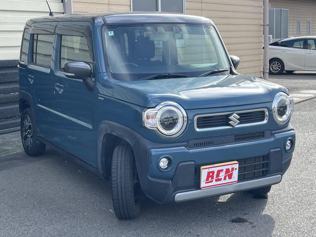 ハスラー ハイブリッドＸ　レーダーブレーキサポート　社外メモリーナビ　ワンセグＴＶ　Ｂｌｕｅｔｏｏｔｈ　全方位モニター　ドライブレコーダー　アイドリングストップ　シートヒーター　純正アルミホイール　ＬＥＤヘッドライト（3枚目）