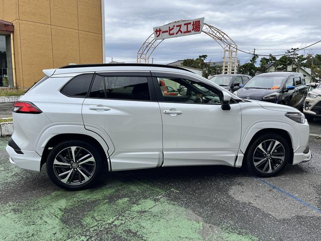 カローラクロス ハイブリッド Z DVD再生可☆ETC2.0☆プリクラッシュセーフティ☆フルセグTV☆パーキングセンサー☆車線逸脱警報☆LEDヘッドライト☆Wシートヒーター☆D席パワーシート☆オートハイビーム☆ハーフレザー調シート☆(4枚目)