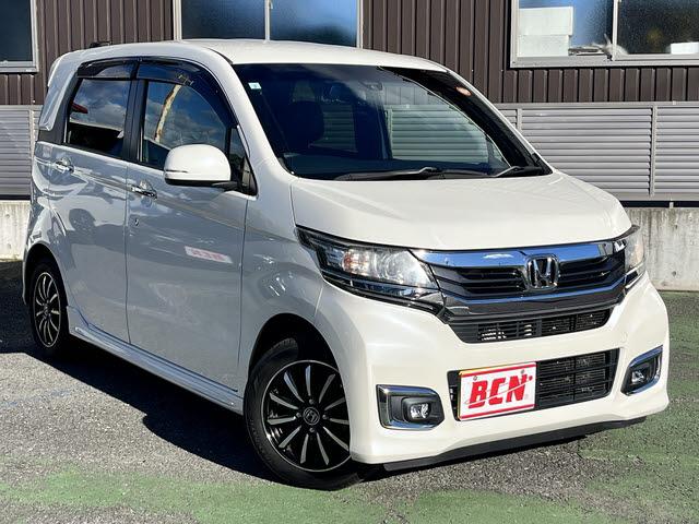 Ｎ－ＷＧＮカスタム Ｇ　ＳＳパッケージ　純正メモリーナビ☆横滑り防止☆ワンセグＴＶ☆Ｂｌｕｅｔｏｏｔｈオーディオ☆バックカメラ☆ＨＩＤヘッドライト☆オートライト☆フォグランプ☆ハーフレザー調シート☆シティブレーキシステム☆ＵＳＢポート×３☆（2枚目）